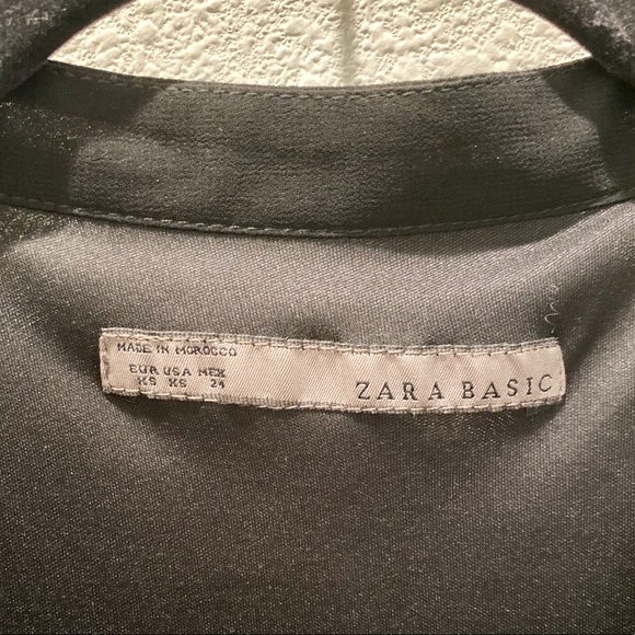 Vintage Zara Basic Collection V-Neck Ruffle Sleeves Dress - Picture 14 of 16